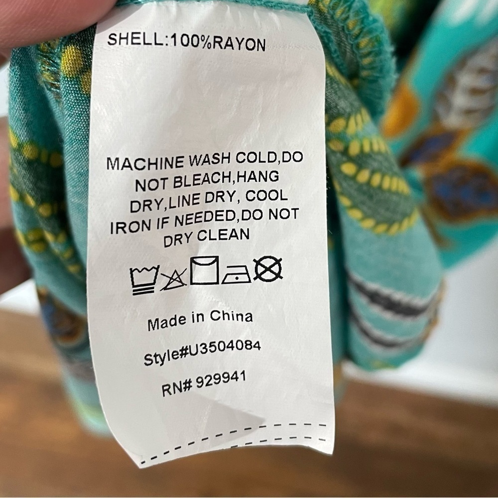 Suzanne Betro Tropical Print Summer Dress Womens M Multicolour Beach Vacation - Picture 10 of 10